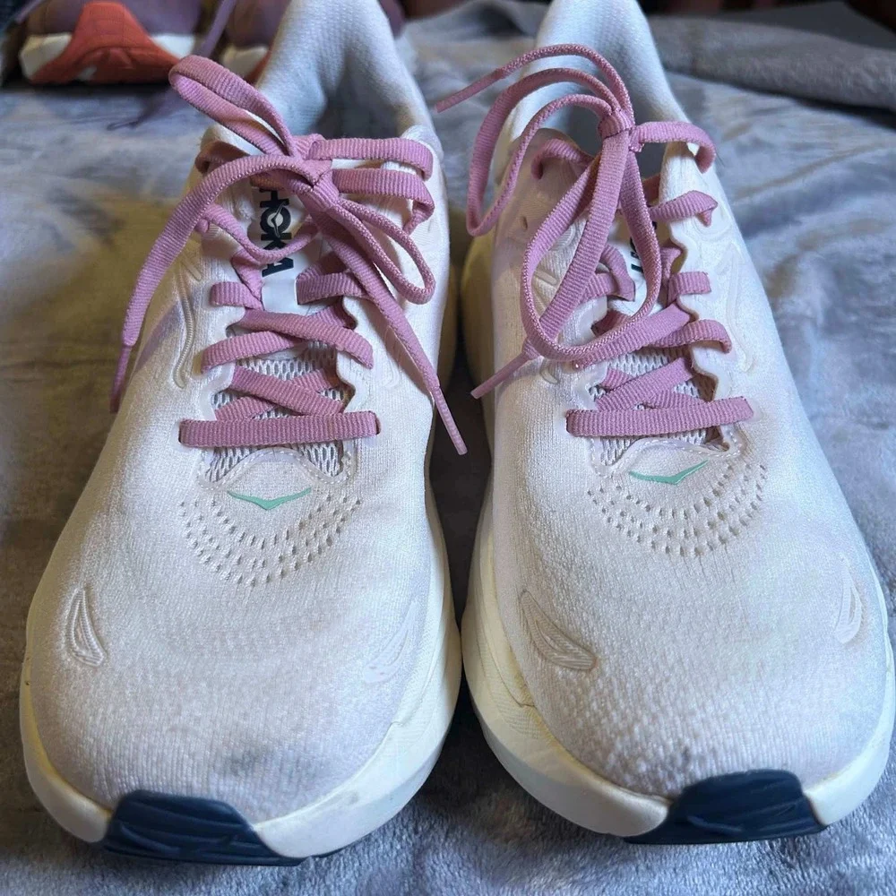Hoka Arahi 8 Womens 9 Running Shoes Rose Cream Mint Stability 1168691 RCRM